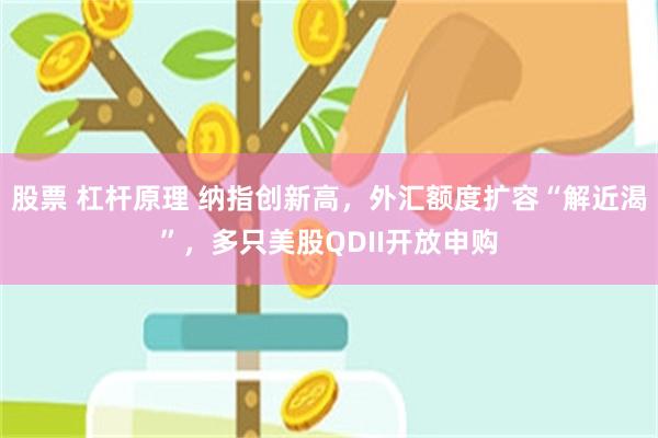 股票 杠杆原理 纳指创新高，外汇额度扩容“解近渴”，多只