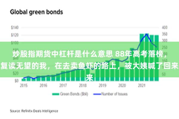 炒股指期货中杠杆是什么意思 88年高考落榜，复读无望的我，在去卖鱼虾的路上，被大姨喊了回来