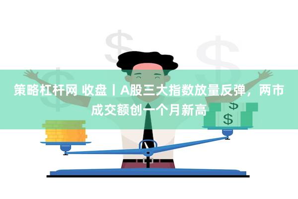 策略杠杆网 收盘丨A股三大指数放量反弹，两市成交额创一个月新高