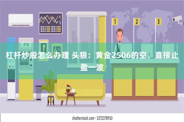 杠杆炒股怎么办理 头狼：黄金2506的空，直接止盈一波