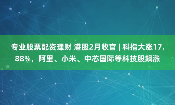 专业股票配资理财 港股2月收官 | 科指大涨17.88%，阿里、小米、中芯国际等科技股飙涨